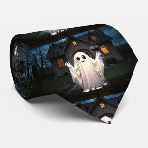 Halloween Wine Ghost Holiday Funny Niedlich Krawatte