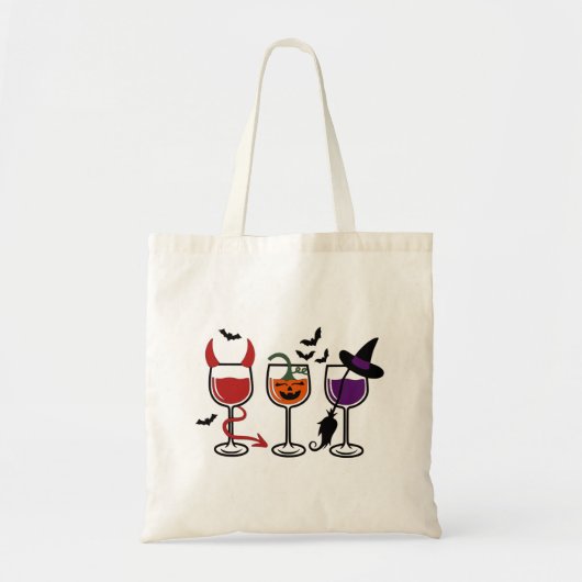 Halloween Wine Glasses Tragetasche (Vorne)