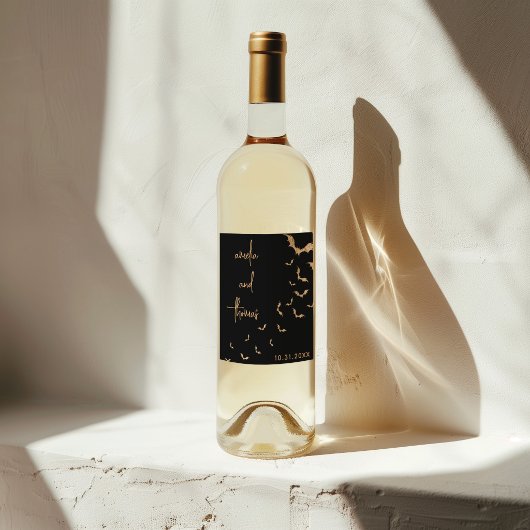 Halloween Wine Label Weinetikett