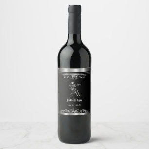 Halloween Wine Label Weinetikett
