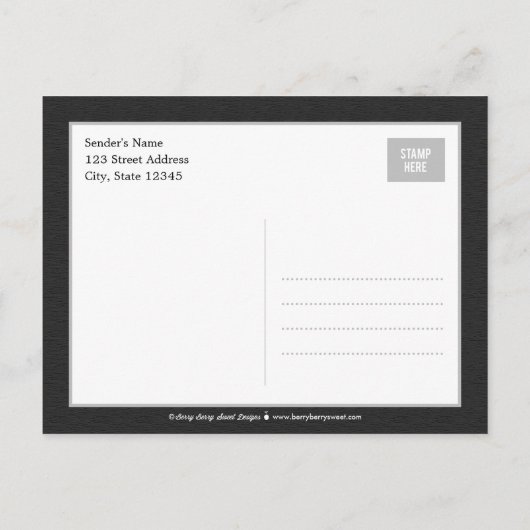 Halloween Wine Party Einladung Postcard (Rückseite)