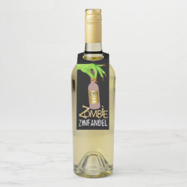 Halloween Wine - Siehe Zurück - Flaschenanhänger