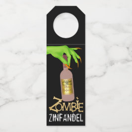 Halloween Wine - Siehe Zurück - Flaschenanhänger