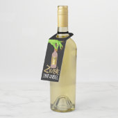 Halloween Wine - Siehe Zurück - Flaschenanhänger (Angewinkelt)