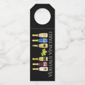 Halloween Wine - Siehe Zurück - Flaschenanhänger (Rückseite)