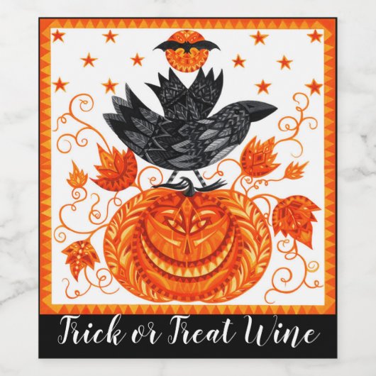 Halloween Wine Weinetikett (Einzelnes Label)