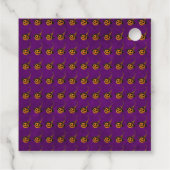 Halloween winzige Orangenkürbis tricksen oder gönn Geschenkanhänger (Rückseite)