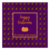 Halloween winzige Orangenkürbis tricksen oder gönn Poster (Vorderseite)