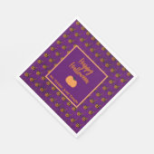 Halloween winzige Orangenkürbis tricksen oder gönn Serviette (Ecke)