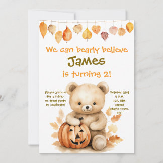 Halloween "Wir können früh glauben, dass er zwei i Einladung