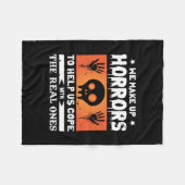 Halloween Wir machen Horror Fleecedecke (Vorderseite (Horizontal))