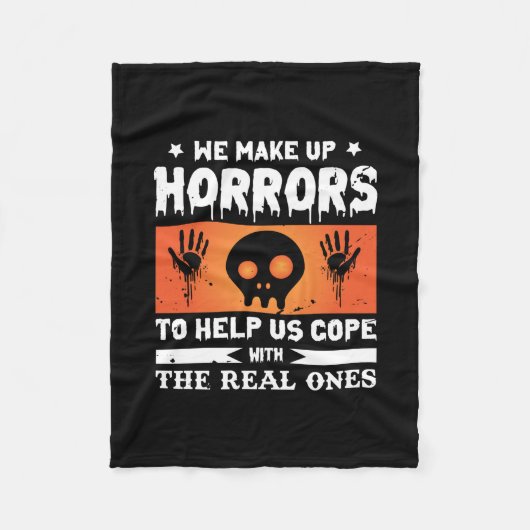 Halloween Wir machen Horror Fleecedecke (Vorderseite)