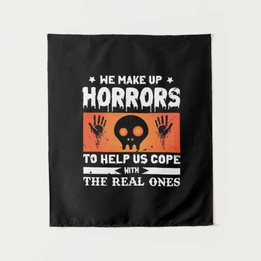 Halloween Wir machen Horror Wandteppich (Vorderseite)