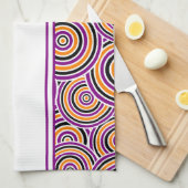 Halloween-Wirbel Geschirrtuch (Viertel Falte)