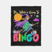 Halloween wird diese Hexe nach Bingo Fleecedecke (Vorderseite)