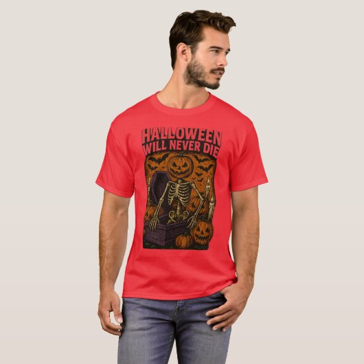 HALLOWEEN WIRD NIE DIE T-Shirt (Vorne ganz)