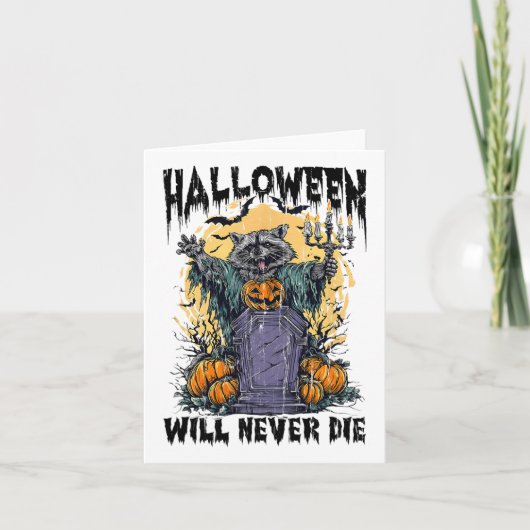 Halloween wird niemals sterben karte (Vorderseite)