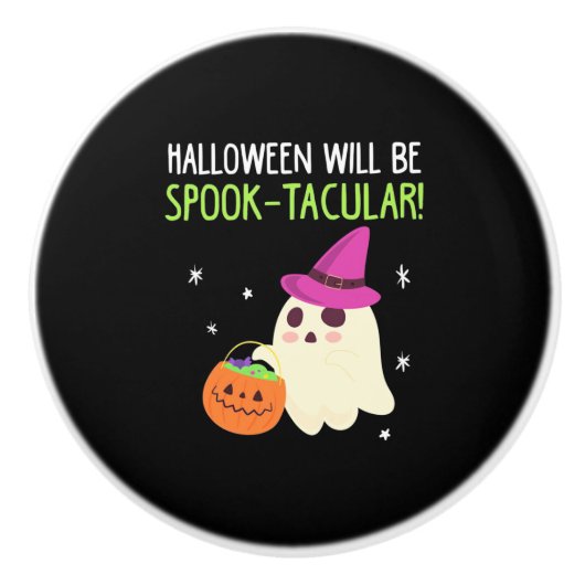 Halloween wird takulär gesprochen keramikknauf (Vorderseite)