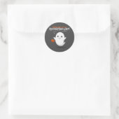 Halloween wird takulär runder aufkleber (Tasche)