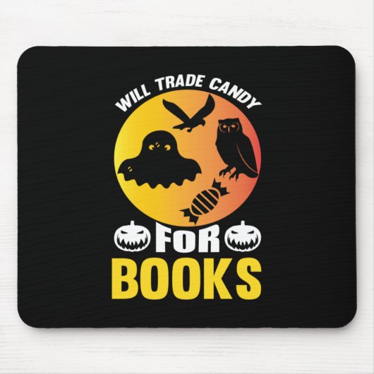Halloween wird zum Geburtstag Süßigkeiten für Büch Mousepad (Vorne)