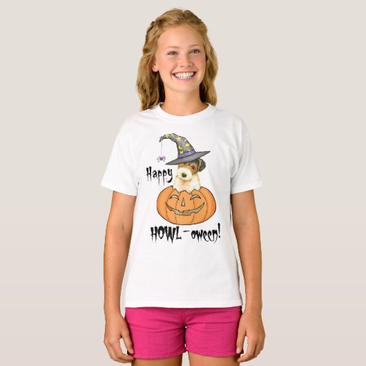 Halloween Wire Fox Terrier T-Shirt (Vorne ganz)