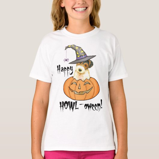 Halloween Wire Fox Terrier T-Shirt (Vorderseite)