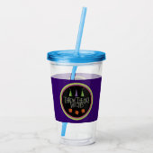 Halloween wirft die Würfel Bunco Party Spaß Acryltrinkbecher (Rückseite)