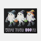 Halloween Wischen Sie Ihre Stiefel Geist Trick ode Fußmatte (Vorderseite)