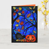 Halloween Wish Karte (Gelbe Blume)