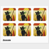 Halloween Wish Quadratischer Aufkleber (Blatt)