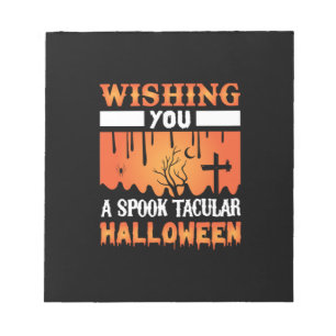 Halloween Wishing You A Spooky Halloween Notizblock