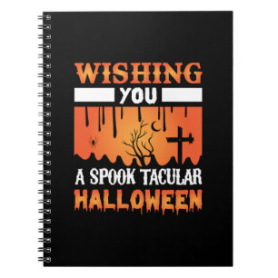 Halloween Wishing You A Spooky Halloween Notizblock