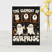 Halloween-Wissenschaft-Geister-Lehrer Das Element Karte (Gelbe Blume)
