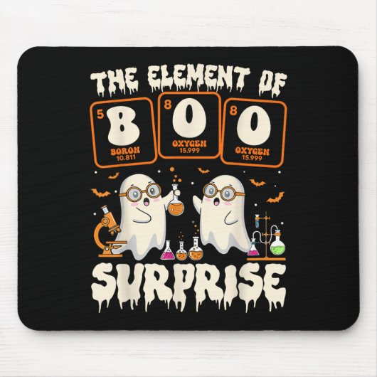 Halloween-Wissenschaft-Geister-Lehrer Das Element Mousepad (Vorne)