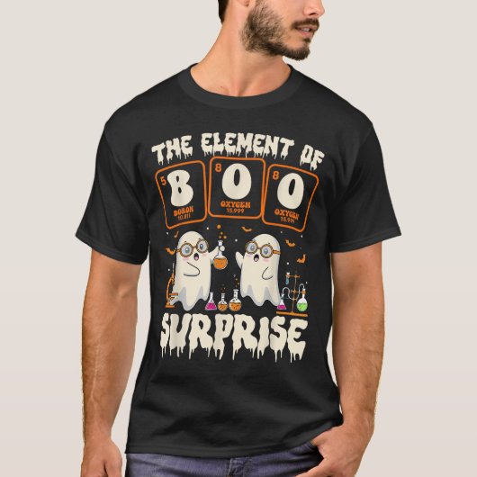 Halloween-Wissenschaft-Geister-Lehrer Das Element  T-Shirt (Vorderseite)