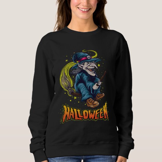 Halloween Witch  4 Sweatshirt (Vorderseite)