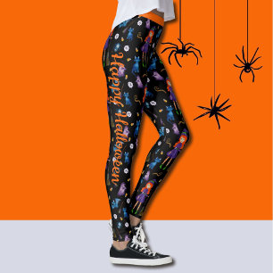 Halloween Witch Bat Cat Ghost Hervorragende Qualit Leggings