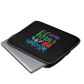Halloween Witch Be Crazy Laptopschutzhülle (Vorne Knopf)