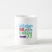 Halloween Witch Be Crazy Verwandlungstasse (Mittel)