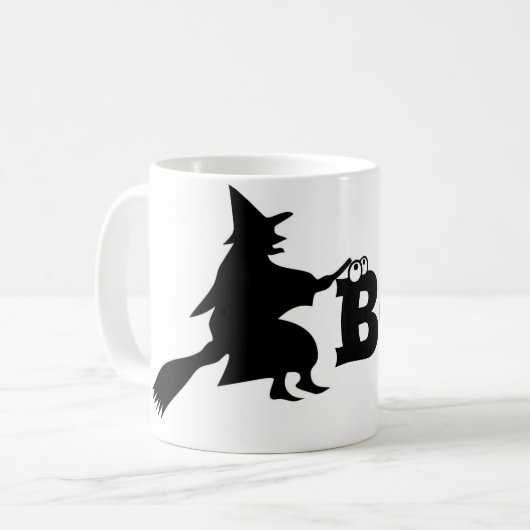 Halloween WITCH BOO! Kaffeetasse (Vorderseite Links)