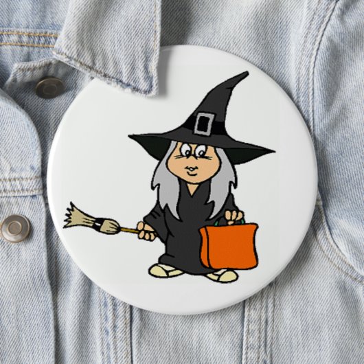 HALLOWEEN WITCH BUTTON (Beispiel)