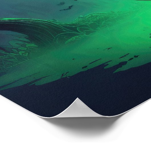 Halloween Witch Cauldron Poster (Ecke)