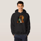Halloween Witch Corgi Dog Hoodie (Vorne ganz)