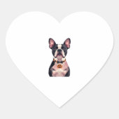 Halloween witch dog Classic T-Shirt Herz-Aufkleber (Vorderseite)