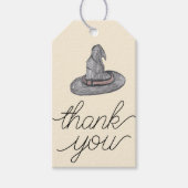 Halloween Witch Doodle Hand Drawn Vielen Dank Geschenkanhänger (Vorderseite)