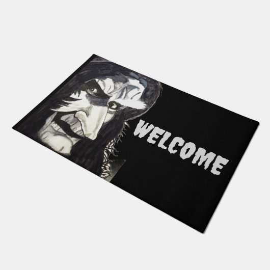 HALLOWEEN WITCH Door Mat Fußmatte (Schrägansicht)