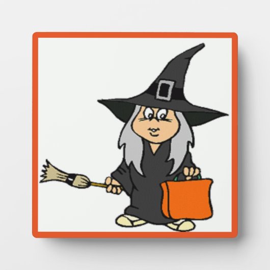 HALLOWEEN WITCH FOTOPLATTE (Vorderseite)