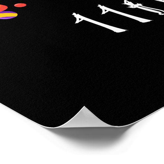 Halloween Witch Ghost Orange Begrüßungszeichen Poster (Ecke)