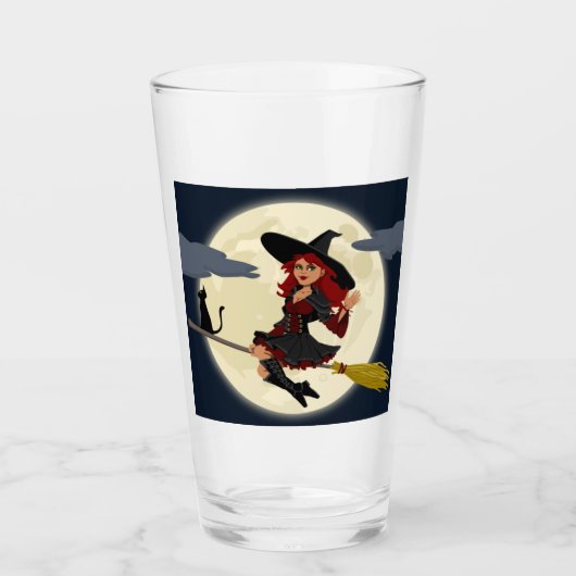 Halloween Witch Glas (Vorderseite)