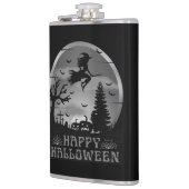 HALLOWEEN WITCH GRAVEYARD SCHWARZ UND WEISS FLACHMANN (Links)